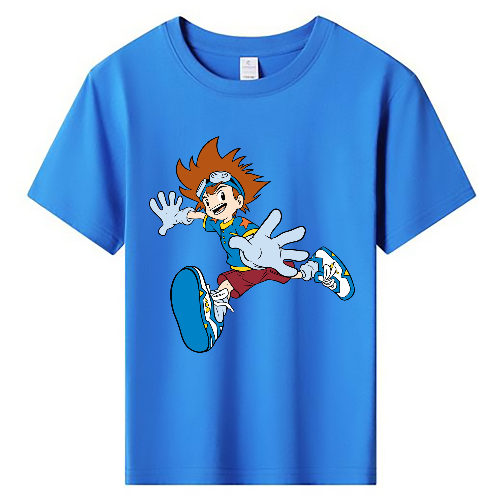 （画像用） Digimon デジタルモンスター/デジモン 綿100％キッズTシャツ（フロントプリント）